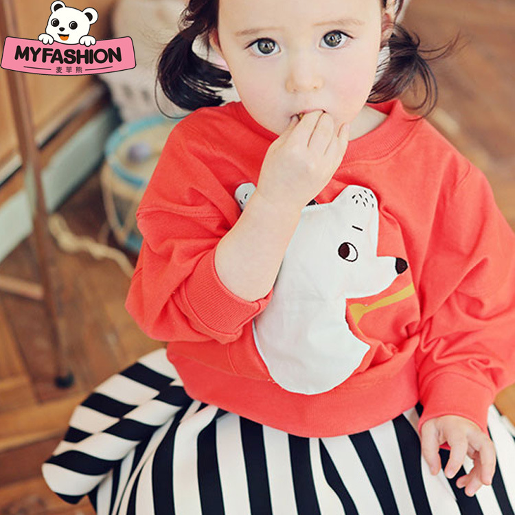 童裝一件代發春款女童韓版中小童全棉卡通印花休閒衛衣上衣53077工廠,批發,進口,代購