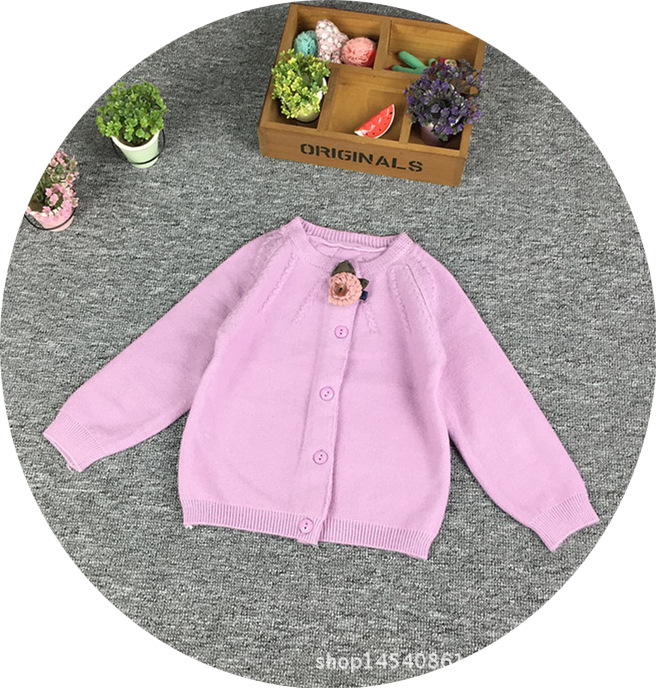 2016新款 韓版童裝兒童小童0-3歲毛衣女童開衫針織衫百搭線衣批發・進口・工廠・代買・代購
