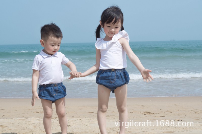 virgil kids 兒童牛仔短褲、小童牛仔麵包褲、PP褲（1-5歲）工廠,批發,進口,代購