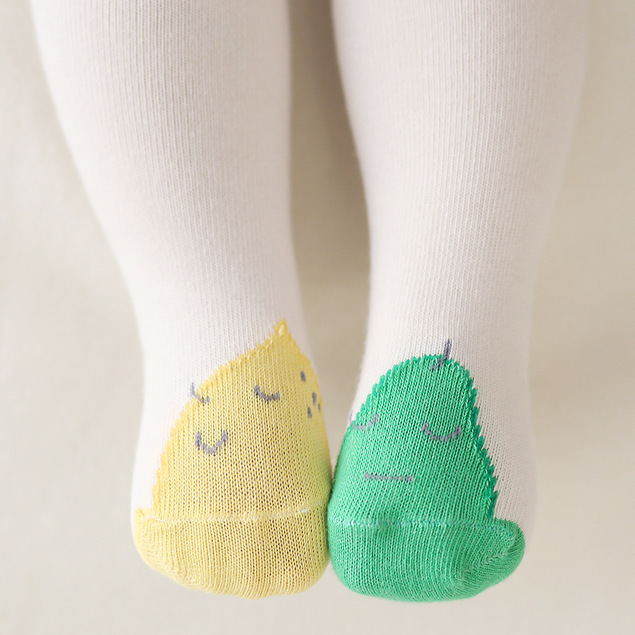 2016韓國新款檸檬鴨梨不對稱水果兒童內搭褲嬰兒寶寶襪子批發工廠,批發,進口,代購