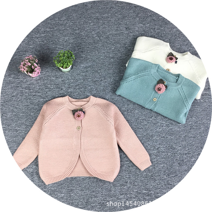 2016新款 韓版童裝兒童毛衣女童開衫針織衫小童0-3歲百搭線衣批發・進口・工廠・代買・代購