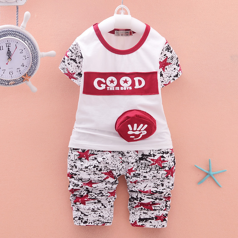 2016夏裝新款韓版0-4歲男女童純棉字母套裝短袖兩件套一件代發批發・進口・工廠・代買・代購