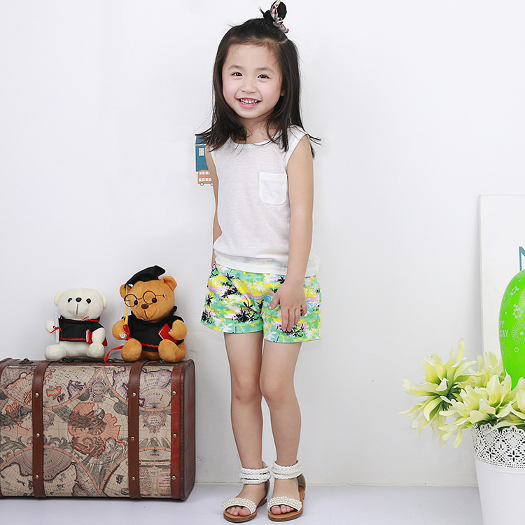 新款韓版純棉無袖簡約背心 中小童童裝上衣批發・進口・工廠・代買・代購