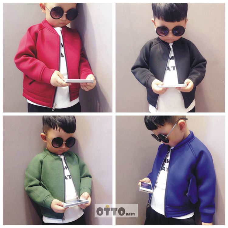 2016春款男童外套 太空棉中性兒童棒球服 韓版童裝童外套一件代發批發・進口・工廠・代買・代購