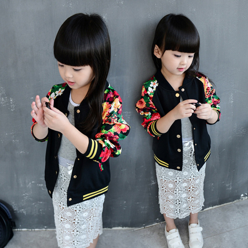 2016春款童裝一件代發 女童韓版花朵長袖夾克外套兒童潮款開衫批發・進口・工廠・代買・代購