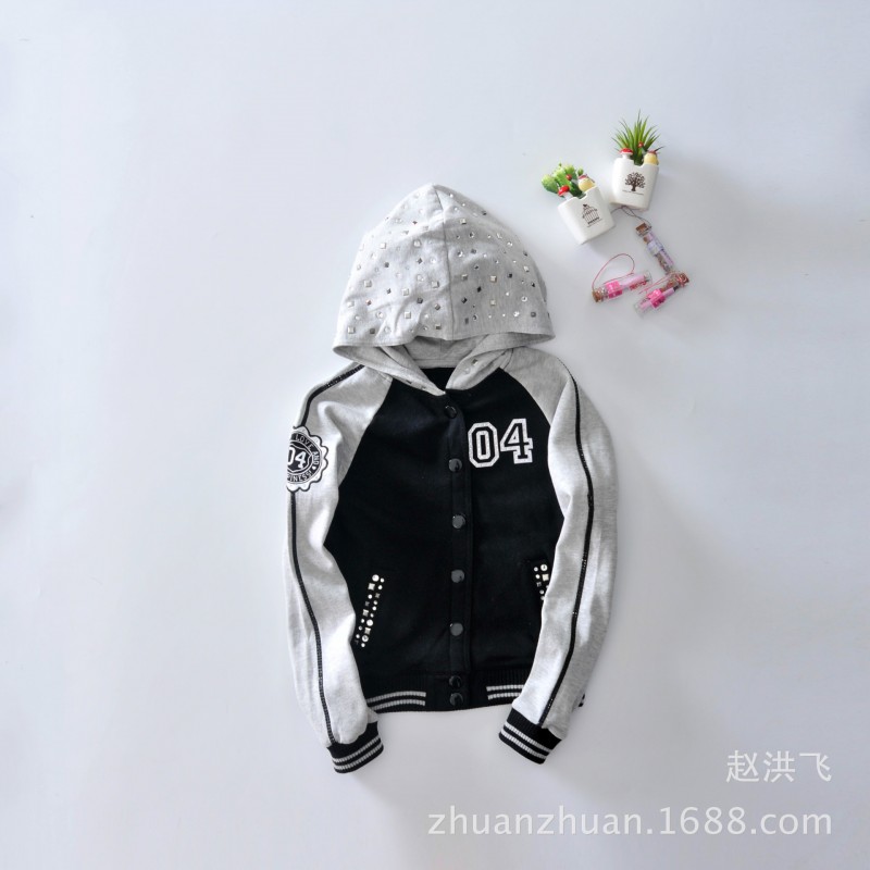 Yuandan 歐美外貿YD庫存 兒童鑲鉆外套上衣 中大童 可親子批發・進口・工廠・代買・代購