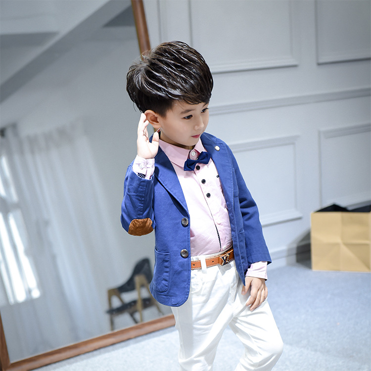 2016春季新款韓版兒童襯衫 水洗長袖西裝 時尚男童紳士外套批發・進口・工廠・代買・代購
