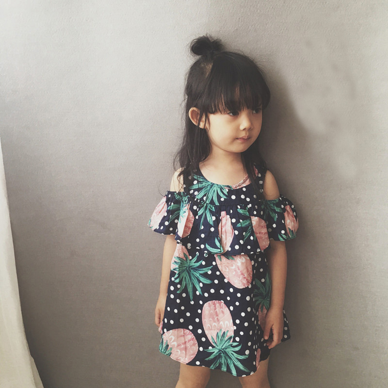 一件代發 韓版女童連衣裙寶寶 代銷 兒童菠蘿裙子 一件代發 代理批發・進口・工廠・代買・代購