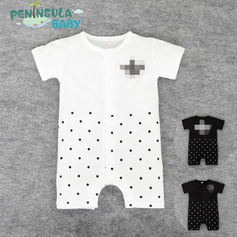 Peninsula Baby2016夏款前開短袖棉類平角哈衣嬰兒服裝運動款爬服工廠,批發,進口,代購