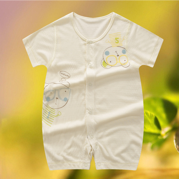 嬰兒衣服夏季新生兒連身衣寶寶哈衣短袖爬服微商代購服裝一件代發批發・進口・工廠・代買・代購