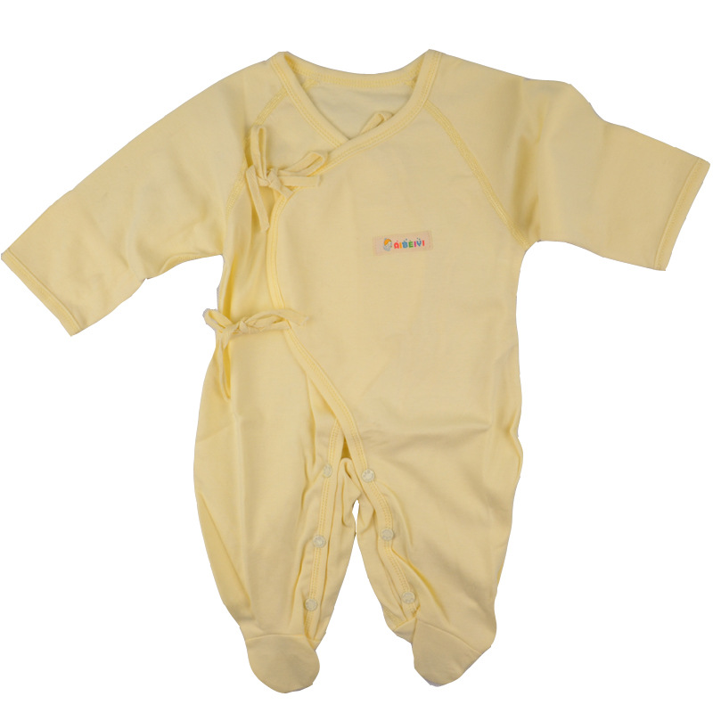 嬰兒連身衣 純棉哈衣新生兒無骨縫製連腳和尚服滿月服連腳哈衣批發・進口・工廠・代買・代購