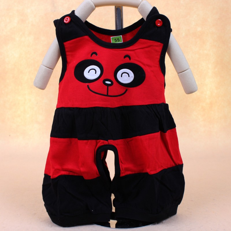 夏季新款嬰幼兒連身衣 爬服 嬰兒裝 金娃寶貝熊貓連身衣SY2984批發・進口・工廠・代買・代購