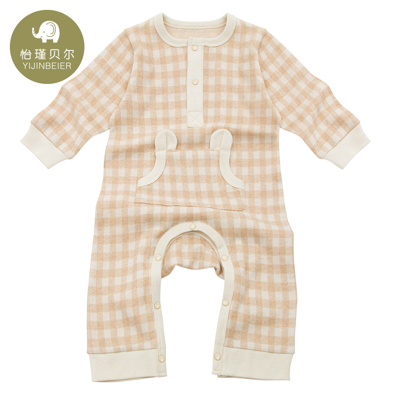 嬰兒連身衣春款 彩棉嬰兒服裝新0-3歲寶寶長袖連身衣爬服批發・進口・工廠・代買・代購