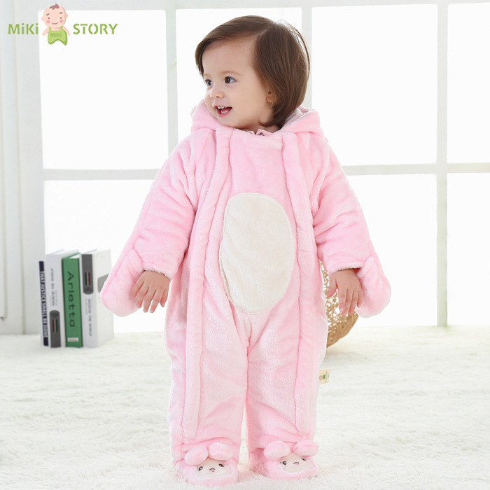 mikistory2016新款動物童裝加厚北極絨嬰幼服0-3歲外貿連身衣爬服工廠,批發,進口,代購
