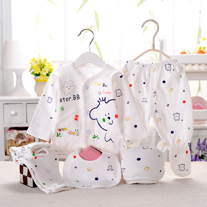 童裝兒童服裝嬰兒四季新生兒套裝純棉五件套禮盒0-3個月寶寶套裝批發・進口・工廠・代買・代購