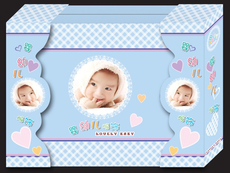 新生兒寶寶服飾包裝盒 嬰兒包裝禮盒卡通彩盒定做工廠,批發,進口,代購