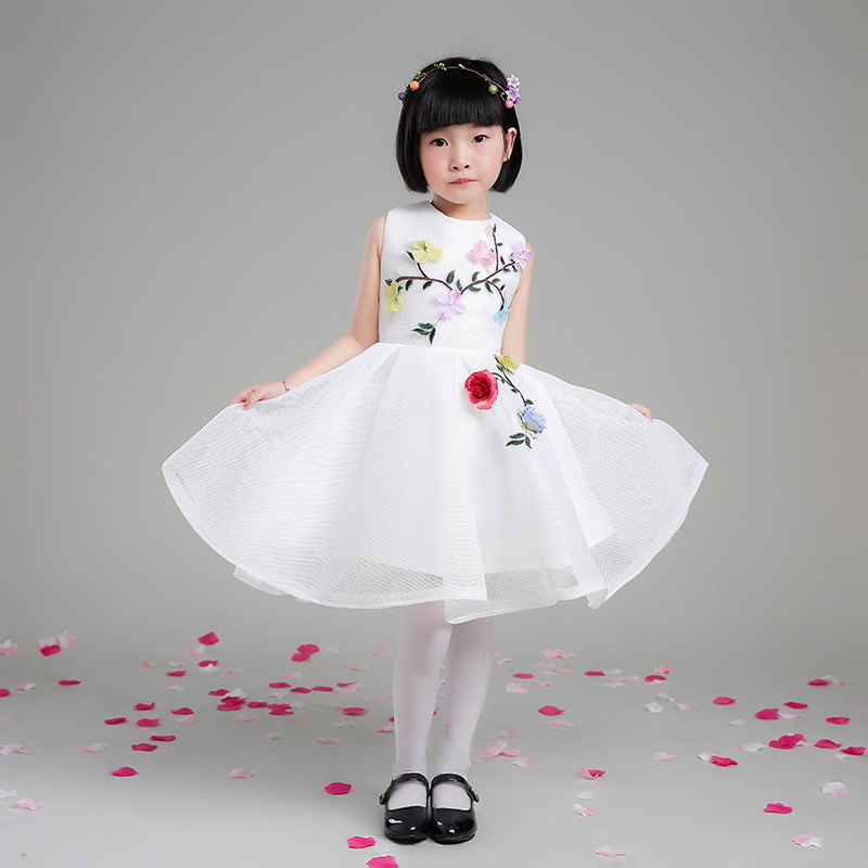16年新款公主裙兒童禮服夏季演出韓版禮服廠傢批發高檔女花童禮服工廠,批發,進口,代購