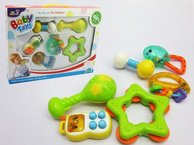 6PCS搖鈴禮盒套裝  新生兒0-1歲玩具 嬰幼兒玩樂玩具【YLH38513】工廠,批發,進口,代購
