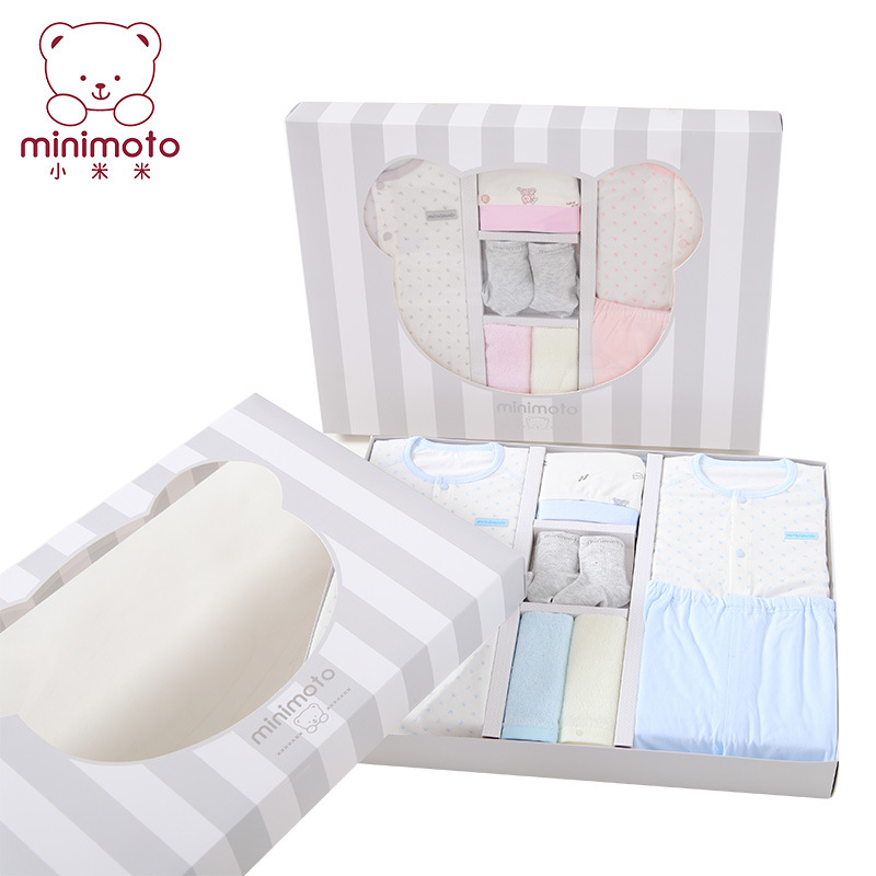 小米米新生兒內衣禮盒6-12個月純棉寶寶剛出生嬰兒衣服寶寶春夏裝工廠,批發,進口,代購