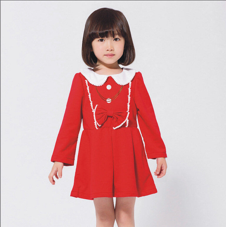 韓版2015冬裝新款女童連衣裙加厚不倒絨高品質品牌女童裙一件代發工廠,批發,進口,代購