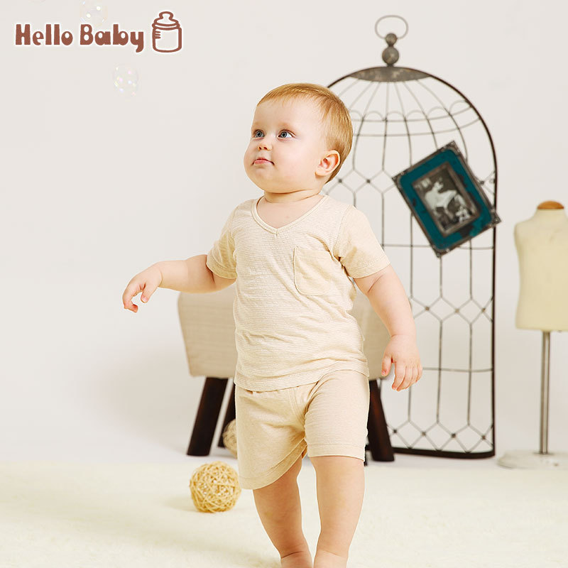 Hellobaby2016夏季短袖嬰兒上衣男女寶寶傢居服飾睡衣新生兒內衣工廠,批發,進口,代購