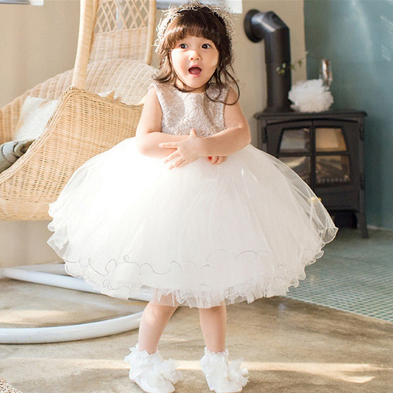 韓版女童連衣裙夏季兒童禮服鋼琴表演出服金絲線小花童蓬蓬公主裙工廠,批發,進口,代購