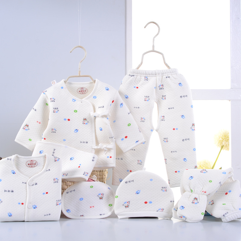 純棉嬰兒衣服7件套新生兒禮盒保暖寶寶套裝嬰兒禮盒 一件代發批發・進口・工廠・代買・代購