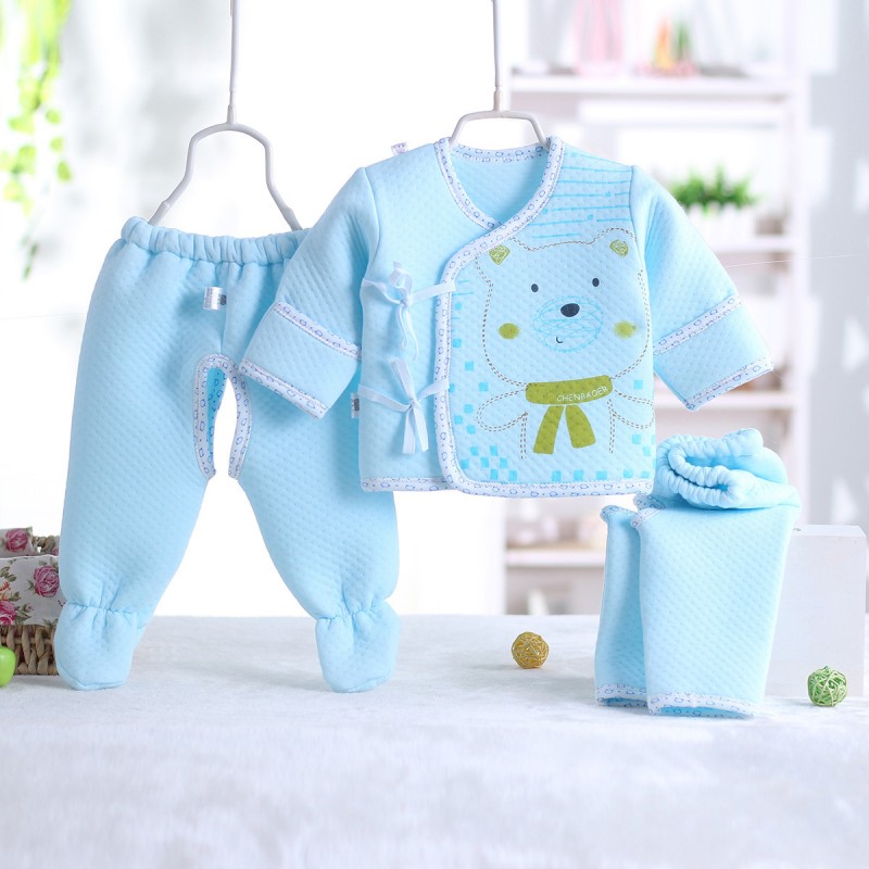 新生兒禮盒純棉嬰兒內衣三件套保暖0-3個月和尚服寶寶衣服批發批發・進口・工廠・代買・代購