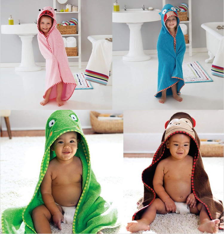 嬰兒浴袍卡通純棉連帽 可愛動物寶寶毛巾料浴袍廠價直銷一件代發工廠,批發,進口,代購