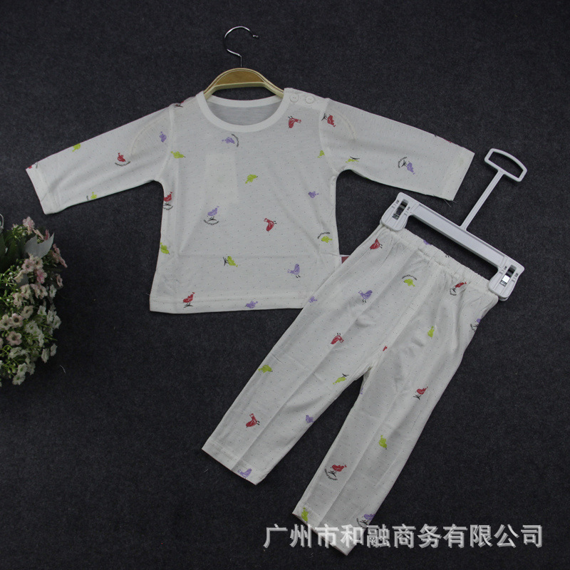 夏季麻賽爾內衣套裝夏季兒童睡衣傢居服嬰兒薄款空調傢居服特價工廠,批發,進口,代購