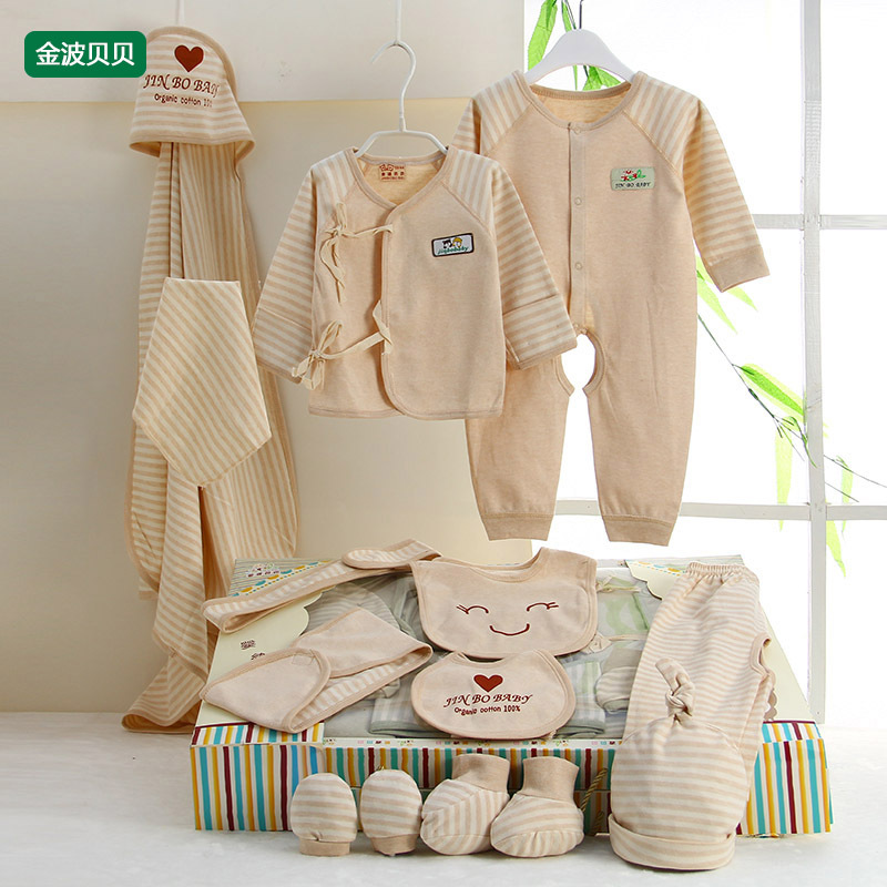 嬰兒衣服純棉春秋新生兒禮盒12件套套裝初生滿月寶寶彩棉衣服批發批發・進口・工廠・代買・代購