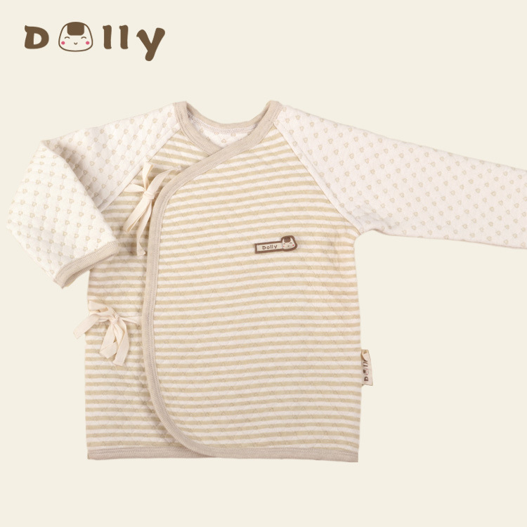 萌娃娃Dolly有機棉空氣層冬和尚服嬰兒服寶寶棉服上衣內衣0-1批發・進口・工廠・代買・代購