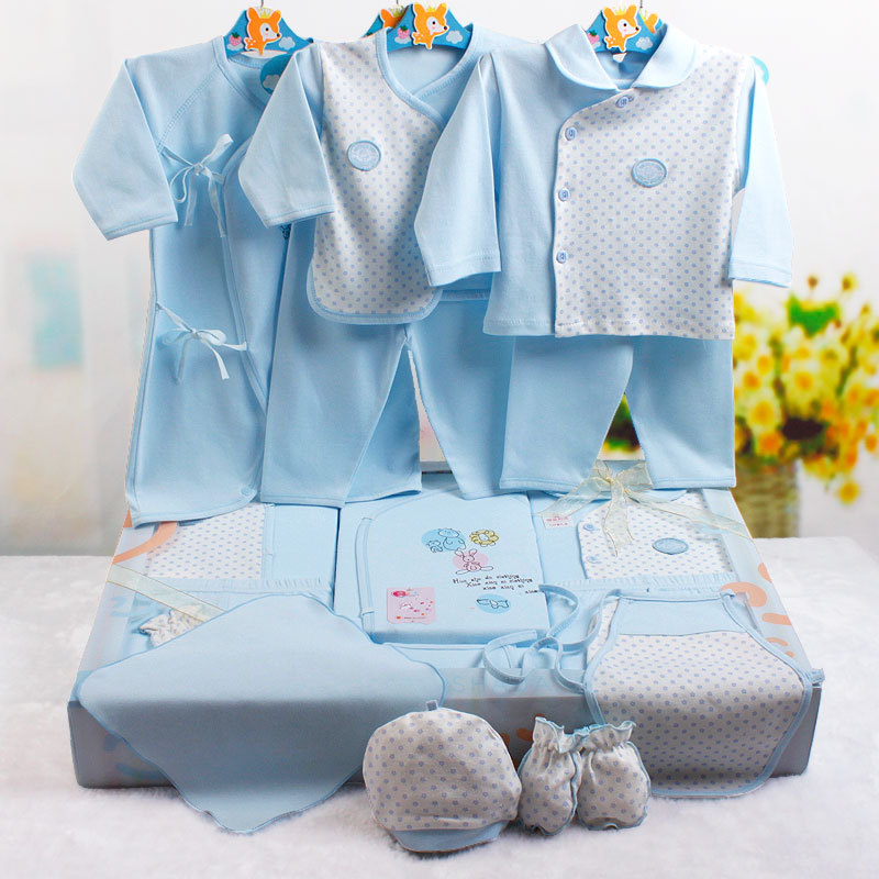 純棉春夏嬰兒禮盒滿月寶寶套裝新生兒衣服套盒送禮一件代發批發・進口・工廠・代買・代購