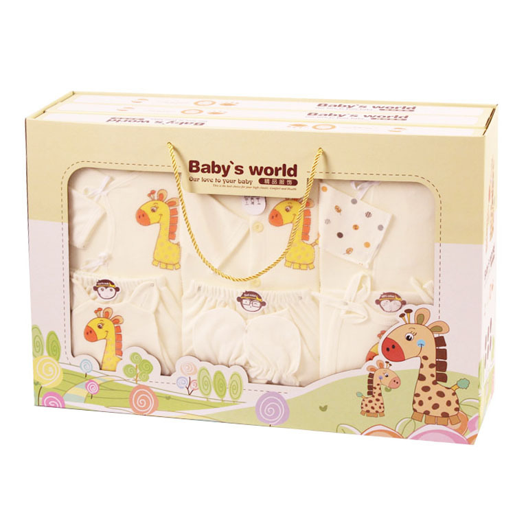 嬰幼兒休閒套裝8601A 優質純棉 柔軟舒適新生兒寶寶禮盒批發・進口・工廠・代買・代購