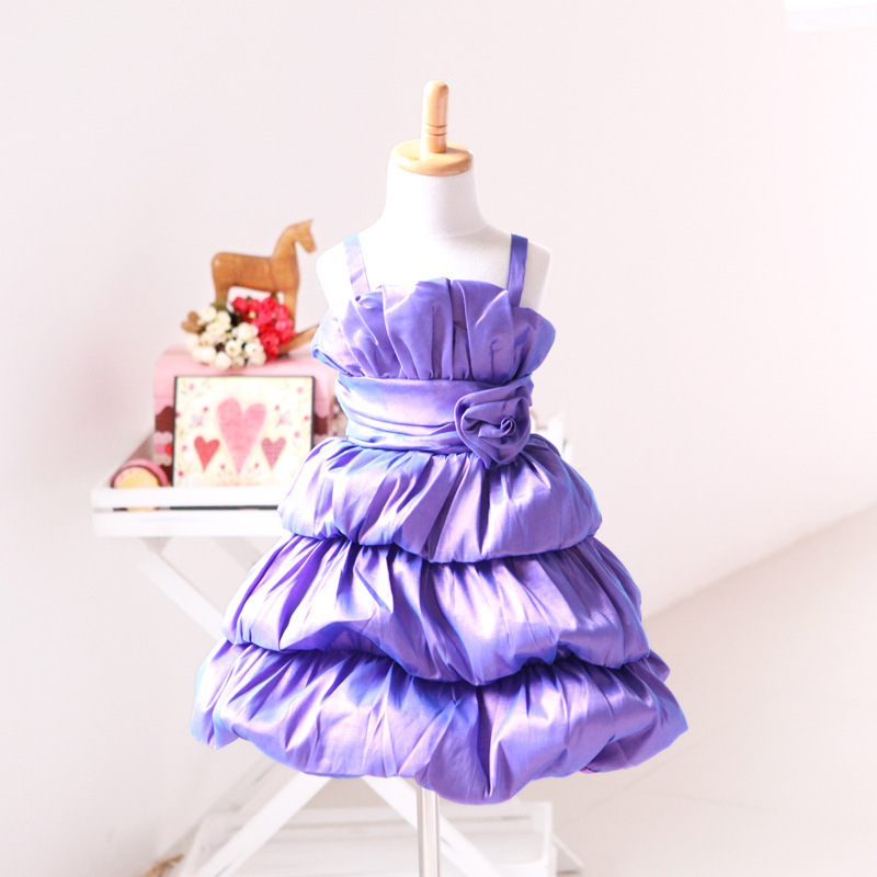 特價 小名屋 韓國兒童禮服 兒童婚紗 燈籠裙 紫色1019批發・進口・工廠・代買・代購