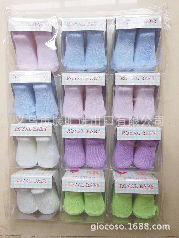 外貿立體嬰兒襪新生嬰兒襪透氣純棉寶寶襪批發可愛嬰兒禮盒純色襪批發・進口・工廠・代買・代購