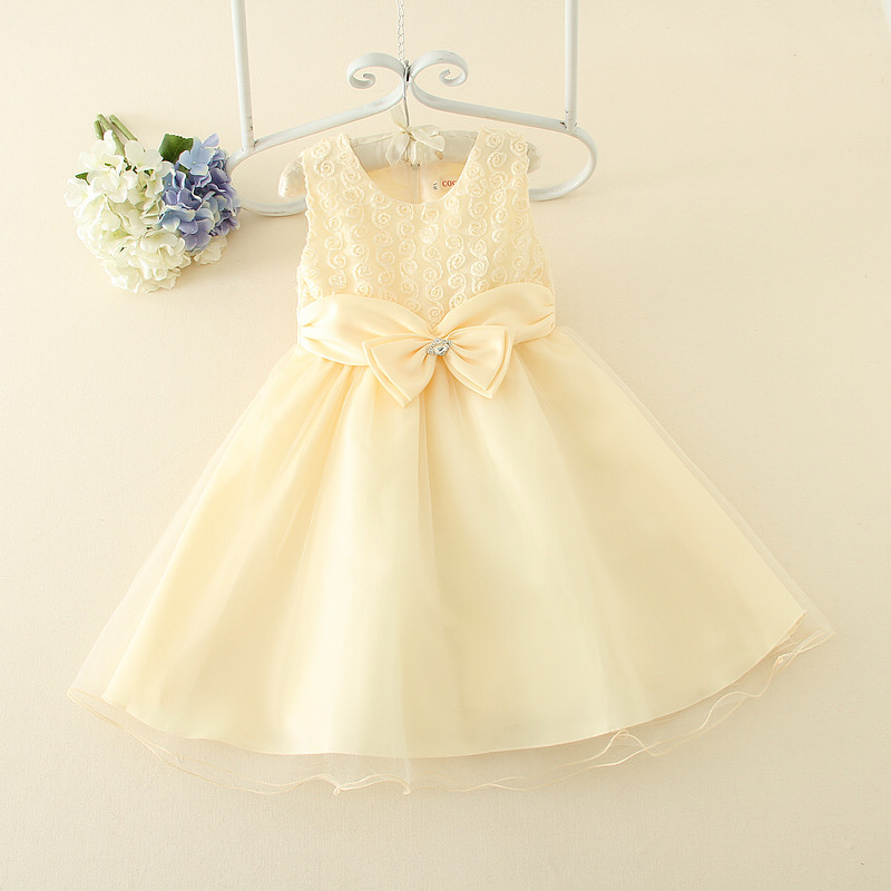 朵朵公衣裙主女童新款6個月-13歲玫瑰花朵蝴蝶結連工廠,批發,進口,代購