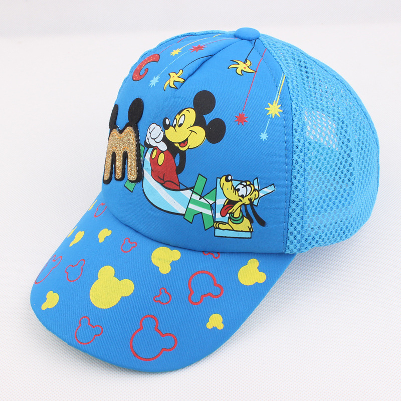 2016年夏季新款兒童帽子網格子鴨舌帽卡通棒球帽遮陽帽廠傢直銷工廠,批發,進口,代購