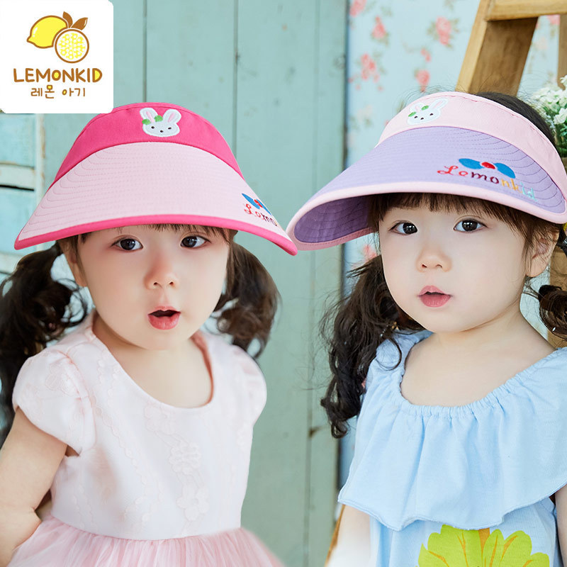 2016韓國兒童帽子夏天透氣兒童空頂寶寶遮陽帽兒童大簷太陽帽批發工廠,批發,進口,代購