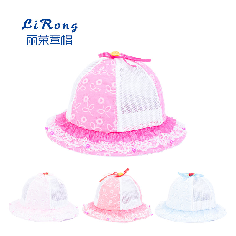 2016新款嬰兒帽子兒童帽網帽 棉佈帽寶寶帽子 遮陽帽防曬 夏涼帽工廠,批發,進口,代購
