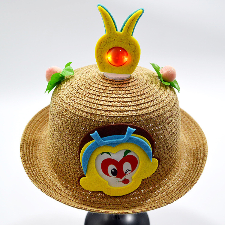 2016春款兒童帽子編織夏天太陽帽小學生盆帽可愛沙灘帽子現貨批發工廠,批發,進口,代購