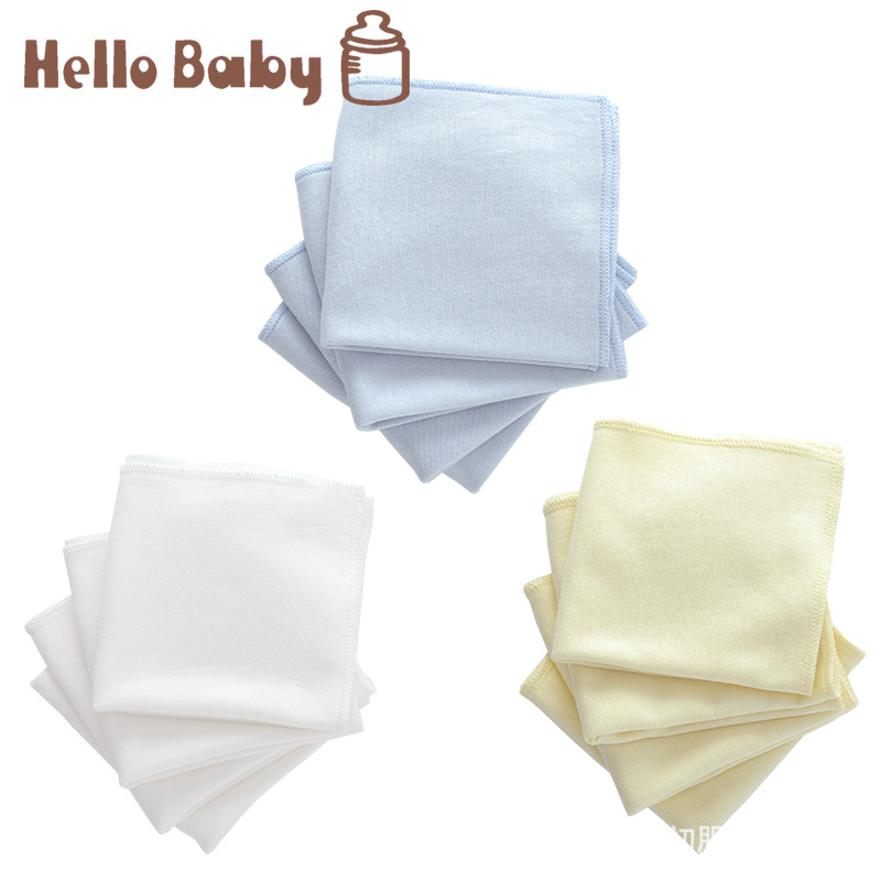 HelloBaby 新款嬰兒毛巾手巾新生兒雙層竹棉手帕 四件裝 2件裝批發・進口・工廠・代買・代購