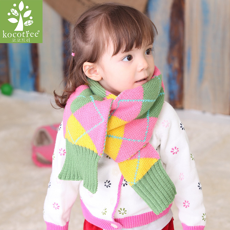 新款彩格兒童圍巾保暖寶寶圍巾/兒童秋冬圍巾 12080工廠,批發,進口,代購