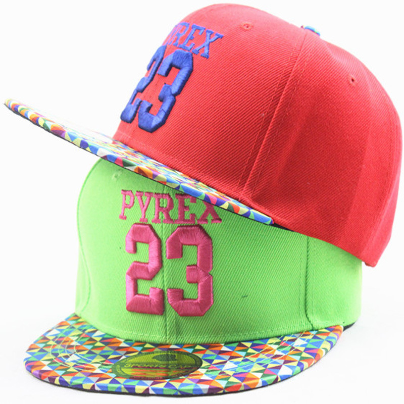 2016年新款刺繡PYREX 23字母棒球帽 拼色街舞嘻哈帽兒童帽子批發批發・進口・工廠・代買・代購