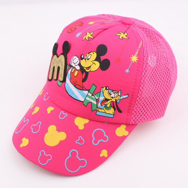 2016年夏季新款兒童帽子網格子鴨舌帽卡通棒球帽遮陽帽一件代發批發・進口・工廠・代買・代購