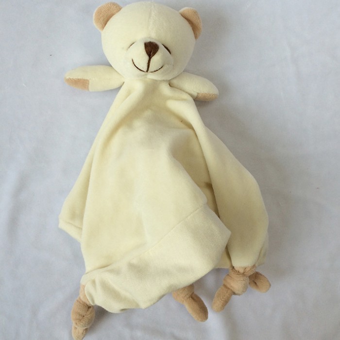 訂做 出口美國寶寶 小熊安撫巾 嬰兒安撫玩具 口水巾睡眠安撫玩偶工廠,批發,進口,代購