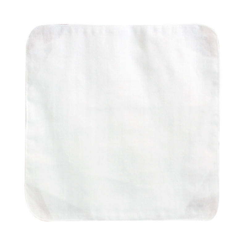 傢蕊純棉白色紗佈手帕雙層21X21CM(5條裝) 新生兒純棉手帕 特價批發・進口・工廠・代買・代購