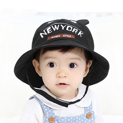 2016天意熊 新款小熊盆帽男女童盆帽 兒童帽 嬰兒帽 遮陽帽1-2歲批發・進口・工廠・代買・代購