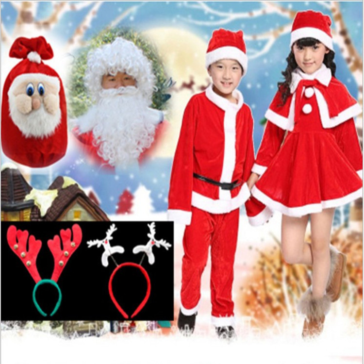 兒童聖誕節服裝 男女童聖誕服飾 表演服套裝童裝聖誕老人批發・進口・工廠・代買・代購