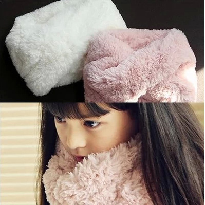 冬款韓國童裝 Strawberry coral 純色加絨加厚保暖脖套 現貨批發・進口・工廠・代買・代購